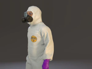 biohazard suit male acc 2130 001 3D Model