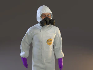 biohazard suit male acc 2130 001 3D Model
