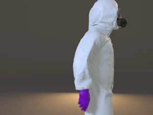 biohazard suit male acc 2130 001 3D Model