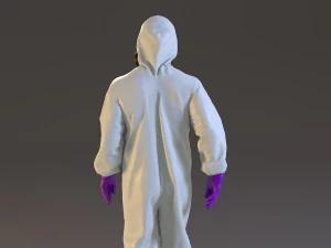 biohazard suit male acc 2130 001 3D Model