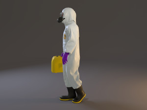 biohazard suit male acc 2130 002 3D Модель