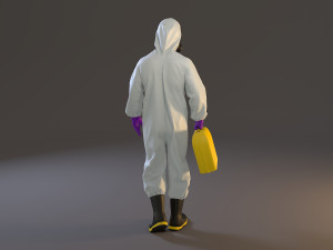 biohazard suit male acc 2130 002 3D Модель