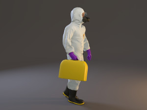 biohazard suit male acc 2130 002 3D Модель