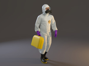 biohazard suit male acc 2130 002 3D Модель