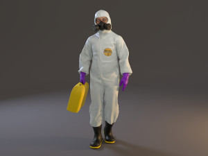 biohazard suit male acc 2130 002 3D Модель