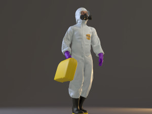 biohazard suit male acc 2130 002 3D Модель