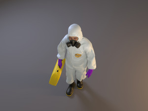 biohazard suit male acc 2130 002 3D Модель