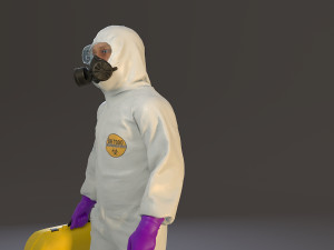 biohazard suit male acc 2130 002 3D Модель