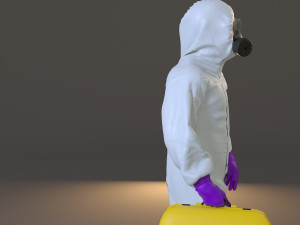 biohazard suit male acc 2130 002 3D Модель