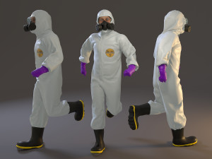 biohazard suit male acc 2130 003 3D Model
