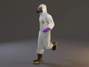 biohazard suit male acc 2130 003 3D Model
