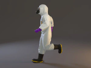 biohazard suit male acc 2130 003 3D Model