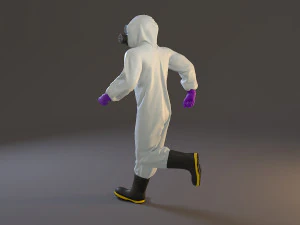 biohazard suit male acc 2130 003 3D Model