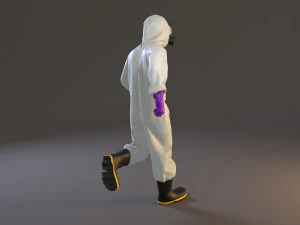 biohazard suit male acc 2130 003 3D Model