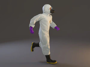 biohazard suit male acc 2130 003 3D Model
