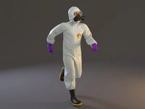 biohazard suit male acc 2130 003 3D Model