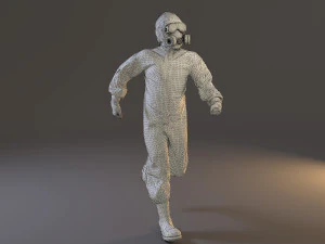 biohazard suit male acc 2130 003 3D Model