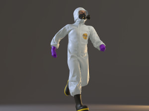 biohazard suit male acc 2130 003 3D Модель