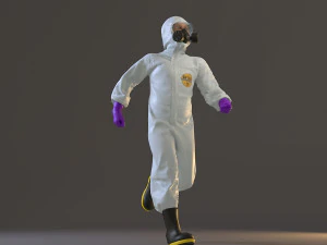 biohazard suit male acc 2130 003 3D Model