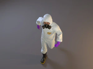 biohazard suit male acc 2130 003 3D Model