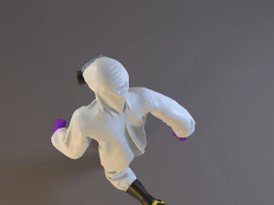 biohazard suit male acc 2130 003 3D Model