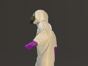 biohazard suit male acc 2130 003 3D Model