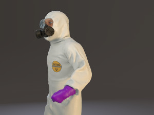 biohazard suit male acc 2130 003 3D Модель