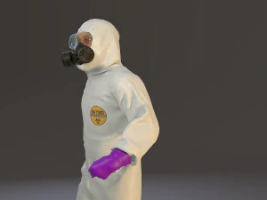 biohazard suit male acc 2130 003 3D Model