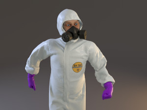 biohazard suit male acc 2130 003 3D Модель