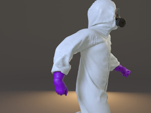 biohazard suit male acc 2130 003 3D Модель