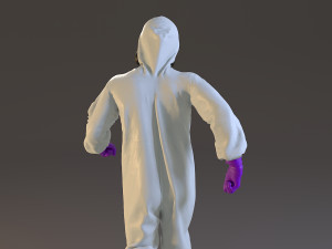 biohazard suit male acc 2130 003 3D Модель