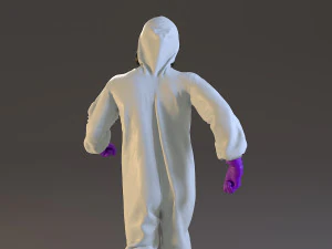 biohazard suit male acc 2130 003 3D Model
