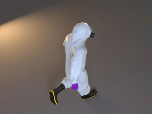 biohazard suit male acc 2130 003 3D Model