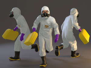 biohazard suit male acc 2130 004 3D Model