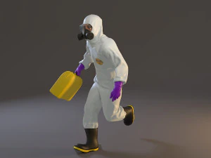 biohazard suit male acc 2130 004 3D Model