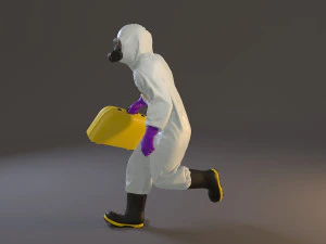 biohazard suit male acc 2130 004 3D Model
