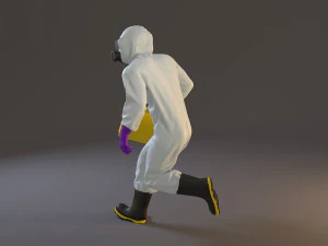 biohazard suit male acc 2130 004 3D Model
