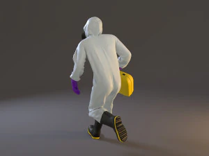 biohazard suit male acc 2130 004 3D Model