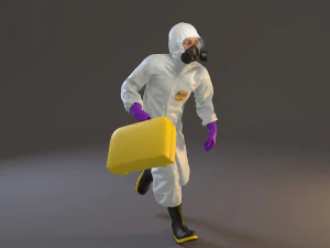 biohazard suit male acc 2130 004 3D Model