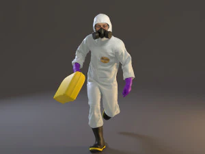 biohazard suit male acc 2130 004 3D Model