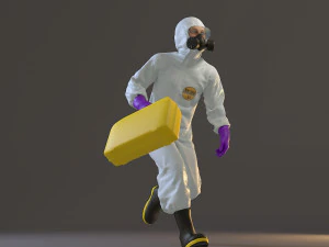 biohazard suit male acc 2130 004 3D Model