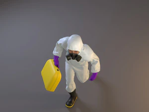 biohazard suit male acc 2130 004 3D Model