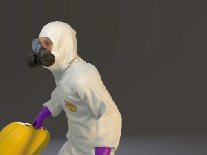 biohazard suit male acc 2130 004 3D Model