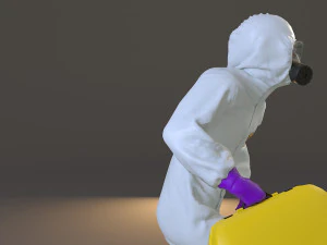 biohazard suit male acc 2130 004 3D Model