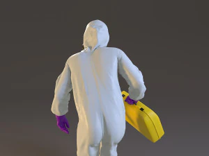 biohazard suit male acc 2130 004 3D Model