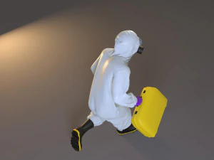 biohazard suit male acc 2130 004 3D Model