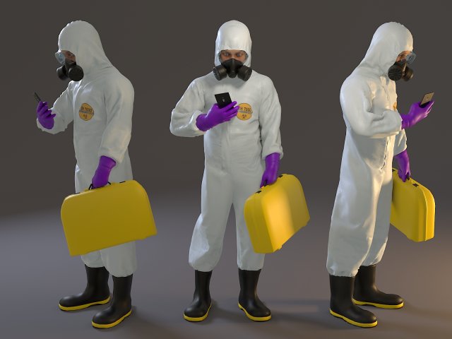 biohazard suit male acc 2130 005 3D Model .c4d .max .obj .3ds .fbx .stl .blend 