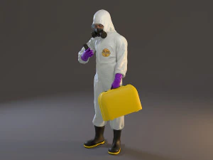 biohazard suit male acc 2130 005 3D Model