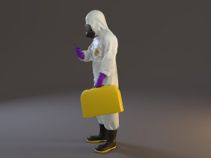 biohazard suit male acc 2130 005 3D Model