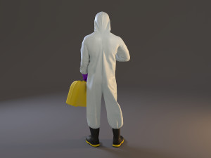 biohazard suit male acc 2130 005 3D Model